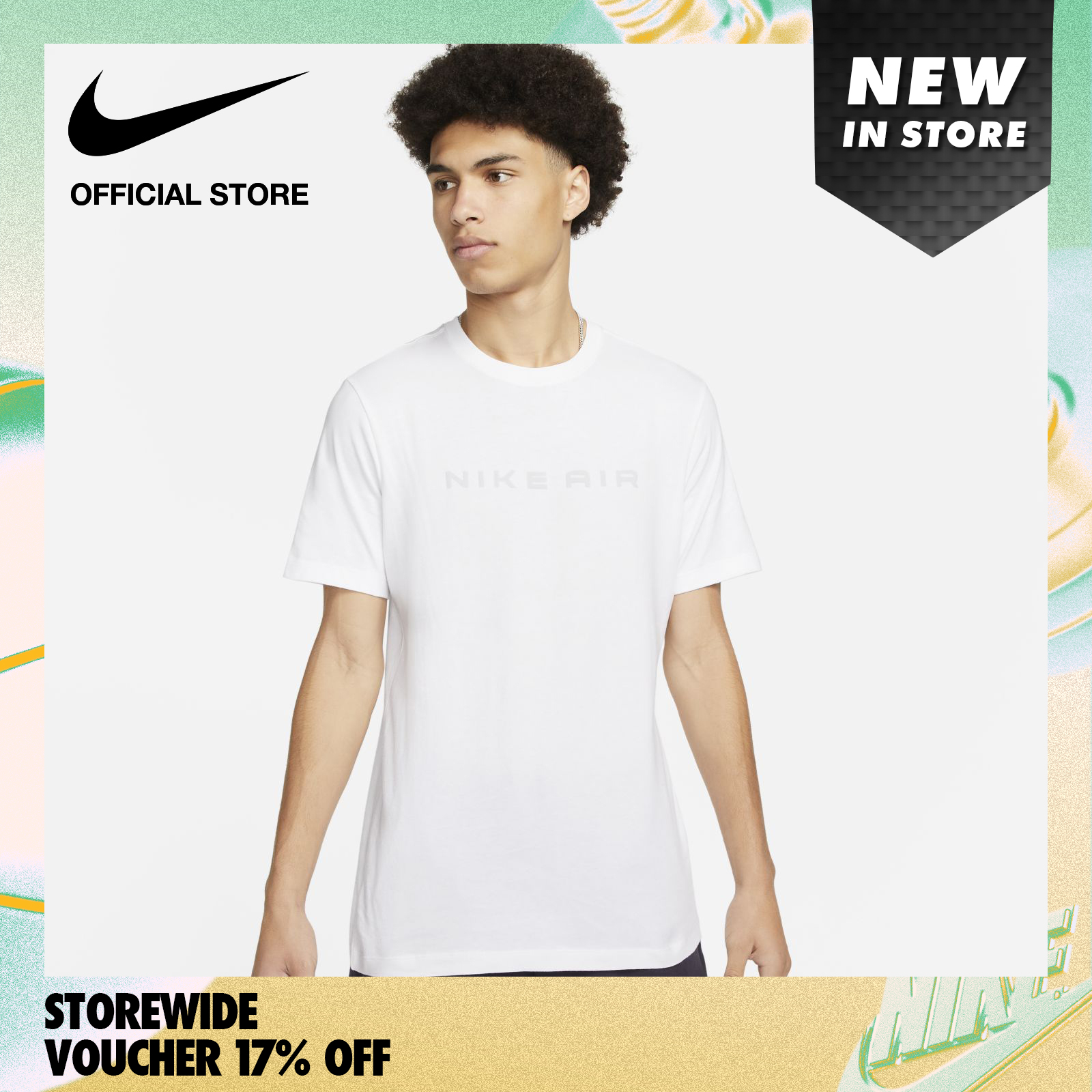 Nike Men's Sportswear Air 2 T-Shirt - White